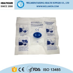 [Hot Item] Mini Disposable Rescue Comfortable Face Shield CPR Pocket Mask with One-Way Valve