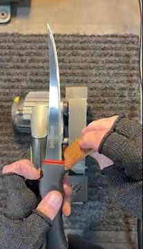 Sharpening a Rapala Fillet Knife on a Work Sharp Ken Onion with Grinding Attachment