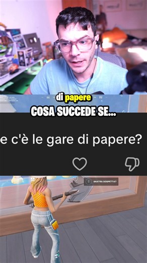 COSA SUCCEDE SE PORTO LA PAPERA ALLA GARA? #fortnite