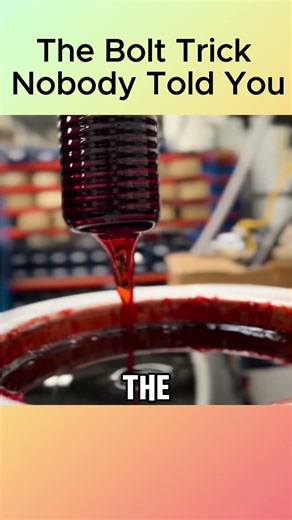 Why Engineers Dip Bolts in Wax… And It’s Not What You Think #shorts #videoshort #tips #secret