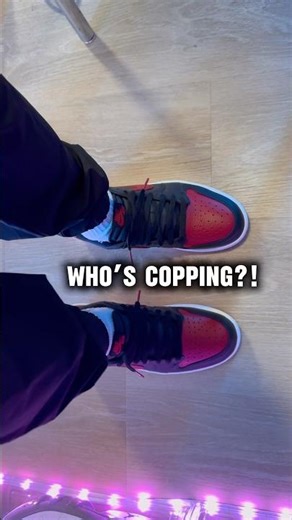 WHO’S COPPING THESE TOMORROW?! AIR JORDAN 1 LOW BRED BANNED🔥#jordan #sneakers