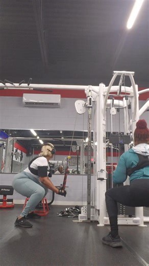 1.7K views · 70 reactions | Cable machine squats  例﫶 #stability #corestrength #cablemachineworkout | Tonya Clark Mahan | Facebook
