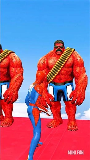 GTA 5 Epic Water Ragdolls Spiderman vs RED HULK Jumps/Fails Ep.215 #shorts