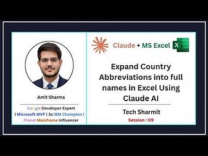 Convert Country Abbreviations to Full Names in Excel Using Claude AI - Claude AI for Excel - CE-09