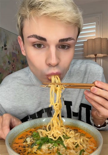 Delicious Spicy Buldak Ramen for Lunch