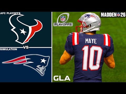 Patriots vs. Texans Simulation - AFC Divisional Playoffs - Madden 26 PS5 Gameplay