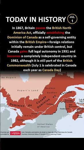 Canada Didn't Exist Until 1867 🇨🇦