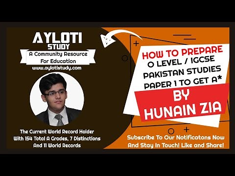 How To Prepare O Level and IGCSE Pakistan Studies - Paper 1 (2059/01 and 0448/01 To Get A* (star)