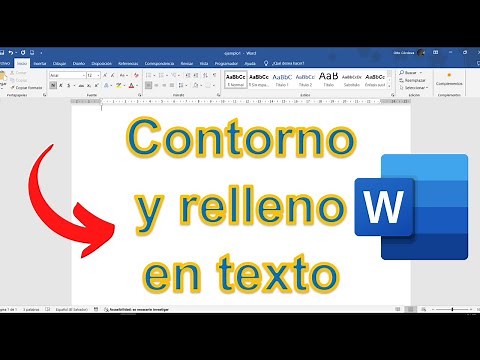 Word: Cómo Poner Contorno y Relleno en los Textos