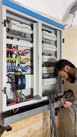 Panel dressing #constructioncompany #electrical #industrialelectrician #youtubeshorts