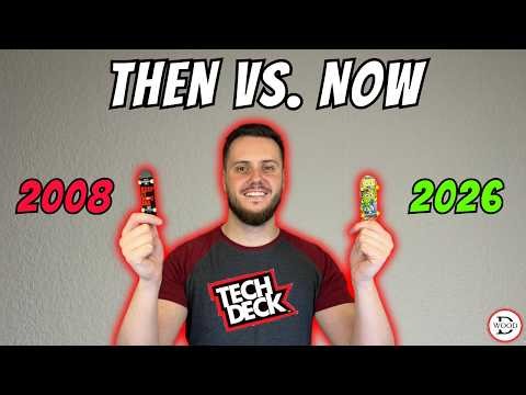 Tech Deck 2008 vs 2026 – What Actually Changed in 18 Years? (Fingerboard Review)