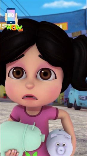 Vir The Robot Boy : Vir Vs Piggy Bank Fight | 3D Hindi Youtube Shorts