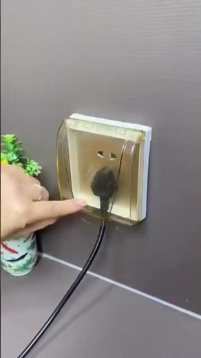 Keep Your Sockets Safe & Dry! 💧⚡ #WaterproofSocket #ElectricSafety #HomeDIY