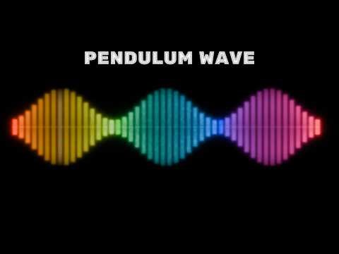 Rainbow pendulum wave - relaxing marimba with polyrhythms - #pendulumwave