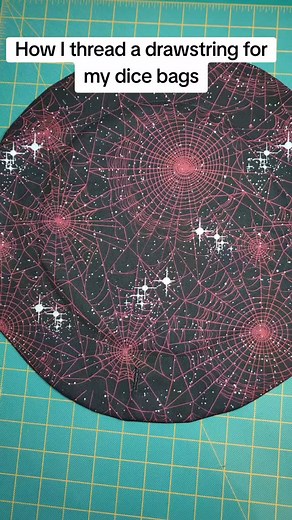 Bit and Bauble Boutique on Instagram: "This is how I thread drawstring for my handmade dice bags. Check out my Etsy shop! #tutorial #sewing #how #drawstringbag #smallbusiness"