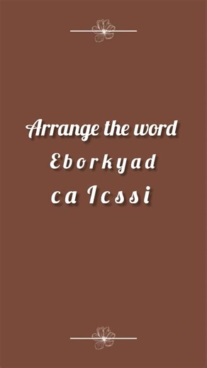 Scramble words | Arrange Words viral #trending #ytshorts #shorts #youtube #foryou #fyp #explore