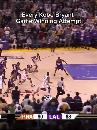 Every Kobe Bryant Game Winning Attempt: A Tribute