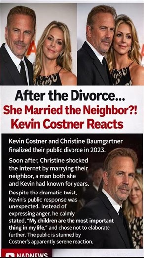🔥 Kevin Costner STUNNED?! Ex-Wife Marries Neighbor — His Reaction Shocks Everyone 😱
