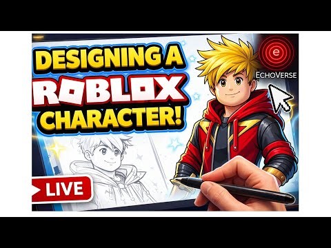DESIGNING A ROBLOX CHARACTER FROM SCRATCH 1 - LIVE