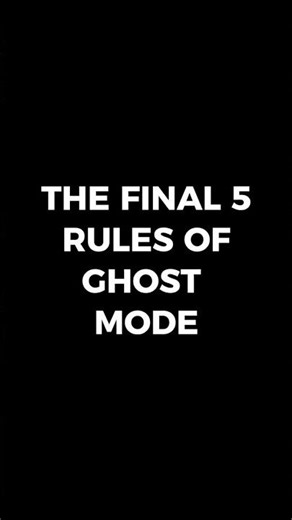 The Final 5 Rules of Ghost Mode (30-Day Protocol Part 6)#success #mindset #undeniable #ghostmodeon