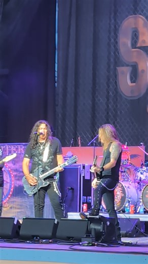 Slaughter performing Fly to the Angels at Carowinds during the Summer Music Fest. #carowinds #summermusicfest #fyp #partigras #Slaughter | Carowinds Fans Only