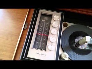 Mint Condition Antique Magnavox Astro Sonic Stereo Record Player Cabinet - All Original 1960's