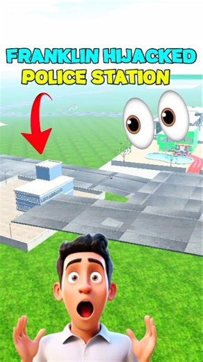 Franklin Hijacked Police Station 😱 || #indianbikedriving3d #shorts​ #gaming