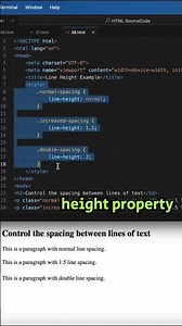 HTML Coding Q&A 38: Which CSS property is used to control spacing between lines of text? #htmlcss