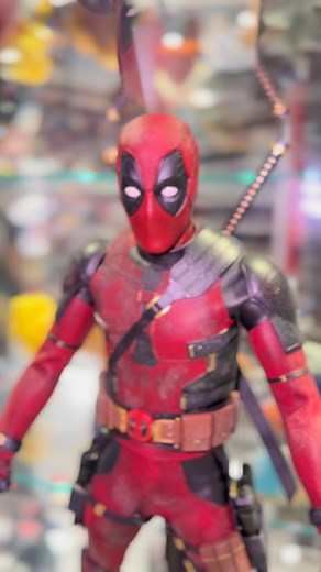 The Deadpool Battle Damage Hot Toy is now available at GamesPlus! 😍 Get your hands on this must-have collectible and bring the merc with a mouth into your collection. Don't miss out, visit us today! #Deadpool #Marvel #HotToys #GamesPlus | GamesPlus