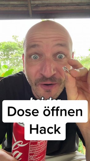Dose öffnen ohne Lasche 💡❤️ #trick17 #lifehack #doseöffnen