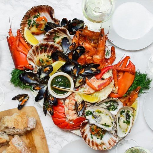 Get ready to flex with this super simple but spectacular seafood platter ?? | Tasty