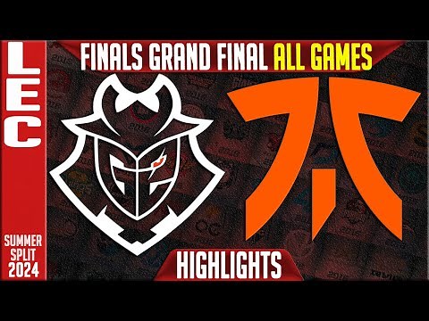 G2 vs FNC Highlights ALL GAMES | LEC Season Finals GRAND FINAL | G2 Esports vs Fnatic