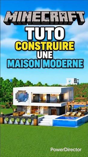 MINECRAFT - TUTO CONSTRUIRE MAISON MODERNE 🏡