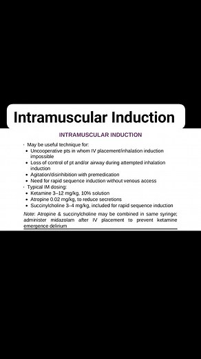 43K views · 165 reactions | Intramuscular Anesthesia Induction #Intramuscular #anesthesia #induction | Anesthesia&Emergency Medicine | Facebook