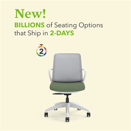 The furniture you need is available NOW! ⚡️ Introducing new additions to the HON NOW program – our fully customizable, award-winning task seating assortment, now shipped in just two days. Ordering personalized style and support has never been easier. Get what you need, today: https://bit.ly/3OJ1he1 | HONCompany