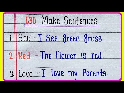 Make Sentences in english from 130 words || How to Make Sentences || Make Sentences