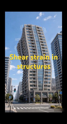 Shear strain in structures