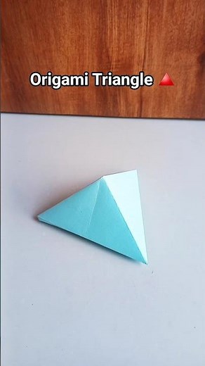 This 3D Triangle Trick Will Blow Your Mind 🤯✨ DIY 🔥🔺️ #shorts #craft #origami