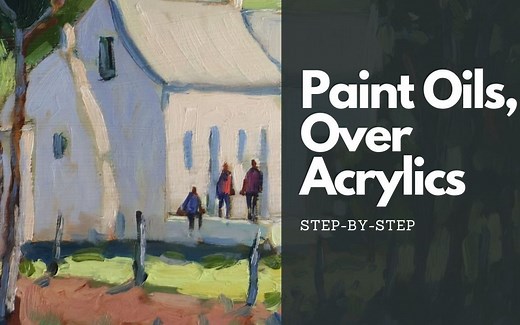 【油画】Malc《如何在丙烯酸树脂上涂油》(中英双字)