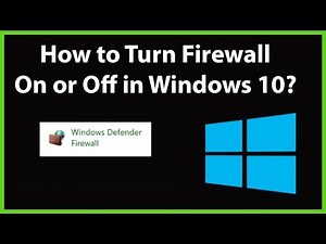 How to Turn Firewall On or Off in Windows 10?