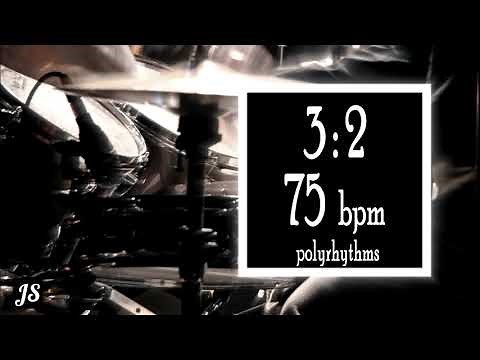 75 Bpm - 3:2 Polyrhythm Drum Beat