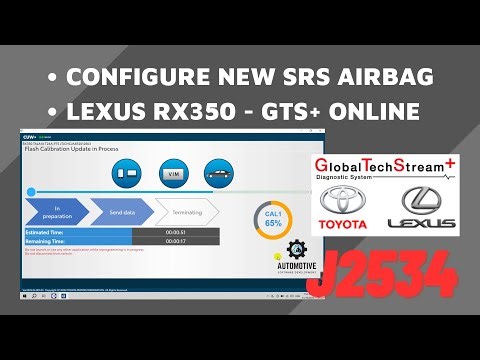 CONFIGURE NEW SRS AIRBAG | LEXUS RX350 2024 | Global TechStream Plus Online ( GTS+ )