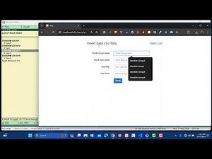 Tally API Integration Web Application to Tally ERP 9 Demo
