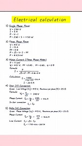 All Electrical laws calculation #electrician #electrical #stardeltaconnection | EEE- Basic Knowledge for Engineering