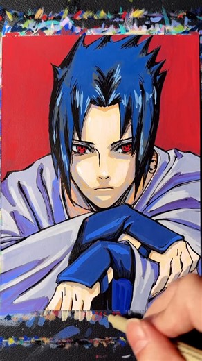 MATT | draw Naruto Shippuden Sasuke #drawing #narutoshippuden #Sasuke #howtodraw #drawingtutorial #drawingtimelapse #artprocess #fanart #animeart | Instagram