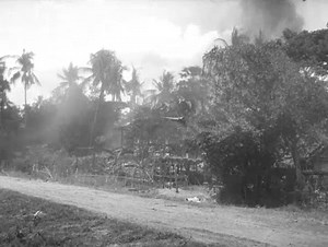 Footage from 17th Division's drive on Rangoon, Burma, 29 April 1945. Two Sherman medium tanks of 255th Indian Tank Brigade pass camera at the start, followed by footage of Allied prisoners of war, both British and American, freed from Rangoon jail. Find the full footage here: https://bit.ly/4pBX0Zv Film: IWM JFU 243 | Imperial War Museum London