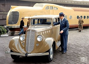102K views · 1.5K reactions | 1930s drip 1936 Willys 77 Sedan and the new 1936 City of San Francisco streamliner. The train oozed the elegance of old world travel. In 1936 the car was sold at a price below $500, making it one of the cheapest American cars of its era. The car was also highly economical, delivering 25 miles per gallon. The train was in service from June 14, 1936 - Last service May 1, 1971. | Classic Carzone | Facebook