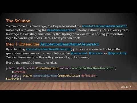 Configuring BeanNameGenerator in Spring Boot for Qualifier Names
