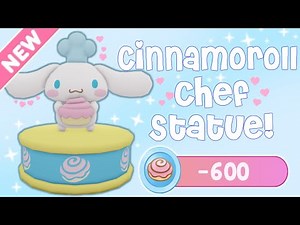 Cinnamoroll Chef Statue | Cinnamoroll's Cloud Cafe | Roblox My Hello Kitty Cafe | Riivv3r