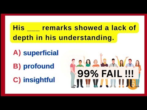 “50 Vocabulary Quiz Fill in the Blanks | Test & Improve Your English Words Power”